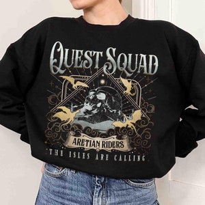 Quest Squad Sweatshirt, Quest Squad Ridoc Onyx Storm Shirt, Fourth Wing New Merch, Dragon Rider Shirt, Onyx Storm Book Inspired Tee