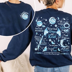 When The Moon Hatched Sweatshirt, Chase Death Moonbeam Graphic Tshirt, Kaan Vaegor Romantasy Book Merch, Bookish Hoodie