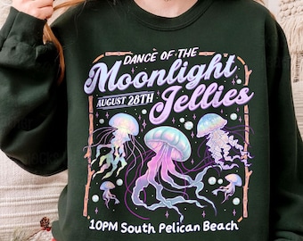 Dance of the Moonlight Jellies Stardew Valley Sweatshirt, Pelican Town TShirt, Gamer Gift