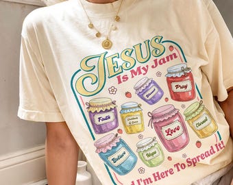 Jesus Is My Jam Shirt, Christian Women TShirt, Faith Based Tee