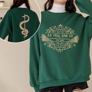 A.Z. Fell And Co Antiquarian And Unusual Books Shirt, Aziraphale Crowley Sweatshirt, Ineffable Husbands, Comic Con TShirt Hoodie