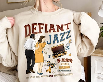 Camiseta "Defiant Jazz Scene", sudadera inspirada en la serie Severance, camiseta de ciencia ficción "Woe's Hollow", regalo para él y para ella