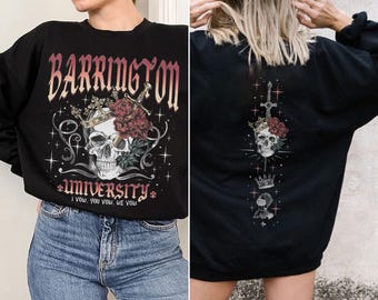 Barrington University Shirt Sweatshirt Hoodie, The Ritual Merch, Shantel Tessier Dark Romance, Smut Books Shirt, Ryat Archer,Book Lover Gift