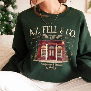 A.Z. Fell and Co Sweatshirt Hoodie, Aziraphale Bookshop Shirt, Antiquarian and Unusual Books Tee, Ineffable Husbands, Christmas Gifts