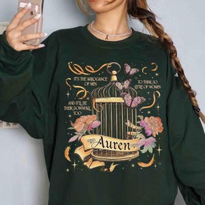 Plated Prisoner T Shirt For Fan, Auren Goldfinch Sweatshirt, Gold Cage Tee, Gift For Book Lover
