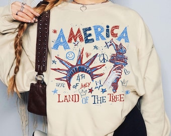 4th Of July Independence Day TShirt, 1776 USA Pride Sweatshirt, Patriotic American Constitution, Freedom Spirit