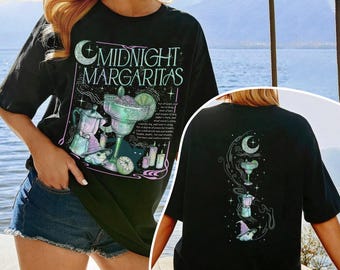 Midnight Margaritas Shirt, Witchy Tequila Sweatshirt, Halloween Spooky Drinking Tshirt, Practical Magic Fan Gift