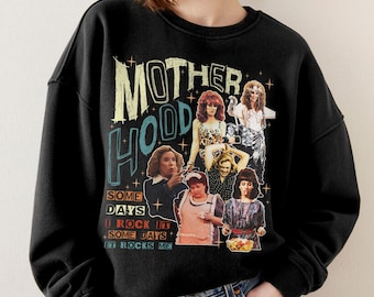 Motherhood Comfort Colors Shirt, Some Days I Rock It T Shirt, 90’S Mom Vibes Tee, Funny Cool Moms Club, Mother's Day Gift