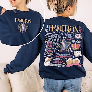 Sudadera con cita musical de Hamilton, camiseta Revolutionary Line inspirada en Lin-Manuel Miranda, camiseta musical estadounidense imagen 7