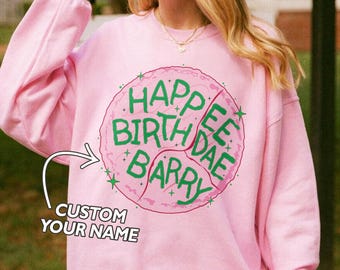Custom Birthday Shirt for Wizard Fans, Happee Birthdae Sweatshirt, Magical Cake Hoodie, Gift For Book Lover