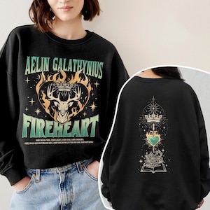 Aelin Galathynius Fireheart Comfort Colors Shirt, Terrasen TOG TShirt, SJM Inspire Two Sides, Kingsflame The Thirteen, Book Merch