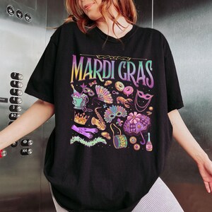 Mardi Gras Holiday Shirt, Let The Good Times Roll Sweatshirt, Louisiana Festival Tee, Crawfish And Donut Hoodie, Holiday Gift
