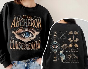 Feyre Cursebreaker Two Sided Sweatshirt, Romantasy Feyre Darling T Shirt, ACOTAR Fan Shirts, Gift For Book Lover
