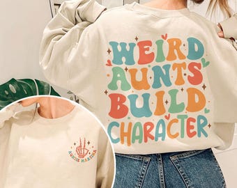 Sudadera con el personaje de la tía rara, camisetas geniales del club de las tías, camiseta de la era de mi tía, camiseta de la mejor tía de mamá, camiseta personalizada de la tía
