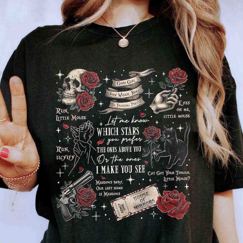 Run Little Mouse Sweatshirt, Haunting Adeline Shirt, Dark Romance Book Merch, Spicy Book Shirt, Smut Reader Gift, Cat And Mouse Shirt image 6