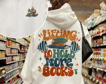 Bookish Pump Cover Gym Shirt, Weightlifting Nerd Motivational Hoodie, Gym Lover, Bookish Workout Clothes Sweatshirt