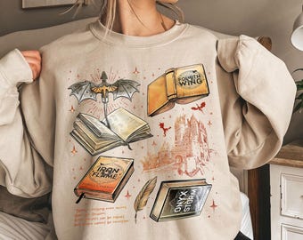 Fourth Wing Series Sweatshirt For Fans, War College T-Shirt, Dragon Rider Hoodie, Book Merch Gift