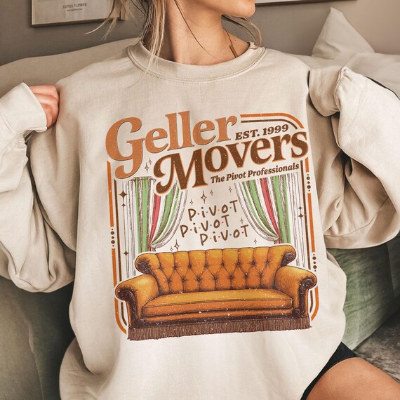 Geller Movers Sweatshirt, Friendsgiving Tee, Friends Pivot TShirt, Ross Friends TShirt, Thanksgiving TShit, 90s TV show