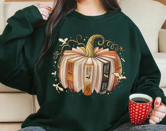 Sudadera de calabaza con el libro "Cuarta Ala", camiseta de Halloween "Cuarta Ala", regalos para amantes de los dragones, camiseta para amantes de los libros, camiseta de fan de Iron Flame Onyx Storm