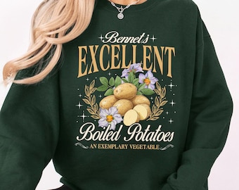 Excellent Boiled Potatoes T Shirt, Pride and Prejudice Fan Sweatshirt, Funny Jane Austen Tee, Gift For Book Lovers