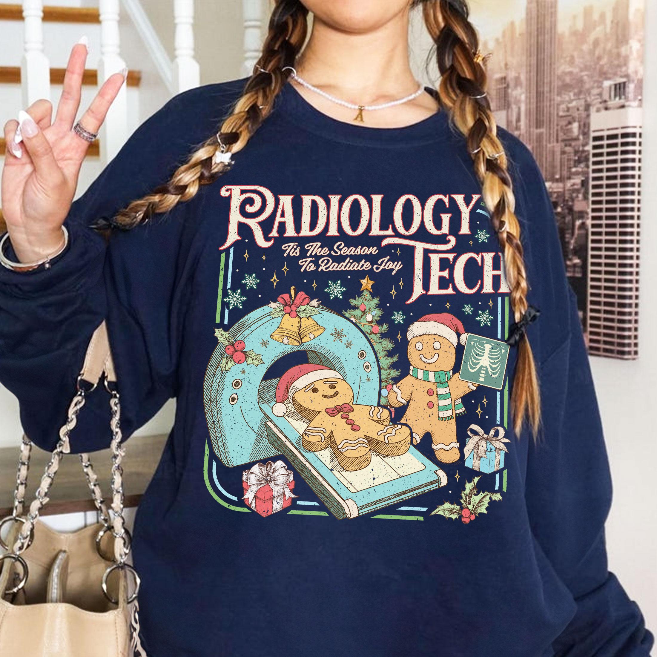 Christmas Radiology Sweatshirt, Gingerbread X-ray Tech Shirt, Team Xray ...