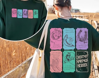 Chestnut Spring Series Sweatshirt For Fan, Cowboy Romance Reader Club T-shirt, Bookish Cowgirl Tee, Country Book Lover Gift