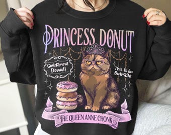 Princess Donut Sweatshirt, Dungeon Crawler Carl TShirt, Sci-Fi Book Lover Tee, Bookish Apparel for Book Lovers