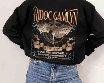 The Quest Squad Onyx Storm Sweatshirt For Fan, Ridoc Gamlyn Fourth Wing Series T Shirt, Dragon Rider Hoodie, Gift For Book Lover