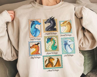 Wings Of Fire Dragons Sweatshirt, Queen Of Pyrrhia Tshirt, Nightwings Seawings Icewings Shirt, Dragon Lover Gift