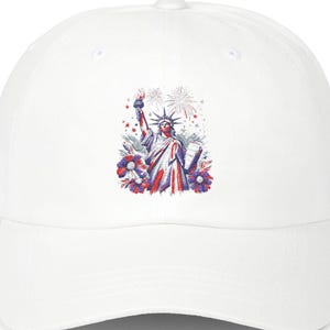 USA Embroidered Hat, July 4 Baseball Cap, Men Women fit Independence Day patriotic outfit, for him or her, United States of America Hat