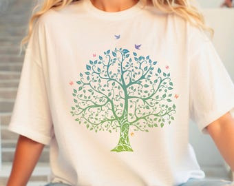 Tree of Life Graphic Tee, Unisex Nature Shirt