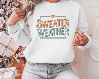Sudadera para clima de suéter, suéter de invierno acogedor
