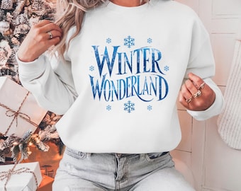 Felpa Elsa del Paese delle Meraviglie Invernale, Pullover Fiocco di Neve per le Feste