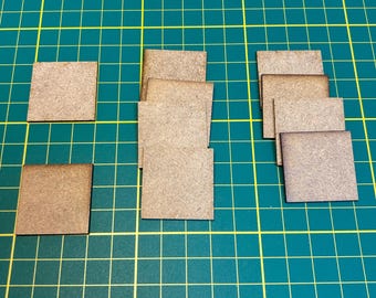 30x30 mm Bases Warhammer, Frostgrave, Silver Bayonet, Role Play Games, Bolt Action, Kavallerie usw.