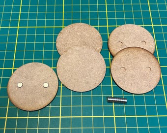 50 mm Bases inkl. Magnet für zb Warhammer, Frostgrave, Silver Bayonet, Role Play Games