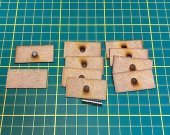 40x20 mm Bases inkl. Magnet für zb Warmaster