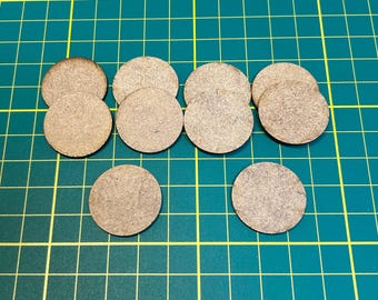 25 mm Bases rund  für zb Warhammer, Frostgrave, Silver Bayonet, Role Play Games