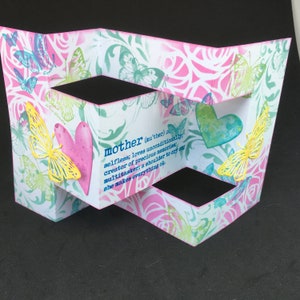 Pop-up-Karte mit Schmetterlingen und Herzen für Mama, 3D-Karte Pop-up-Karte mit Schmetterling für eine Mutter, Pop-up-Geburtstagskarte, Jahrestags-Karte