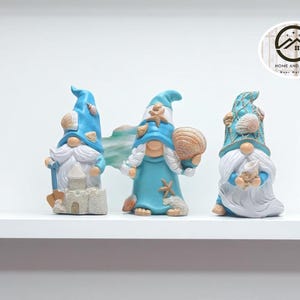 Funny Summer Gnome Statue | Resin Lawn Ornament | Outdoor Garden Decoration | Naughty Miniature Figurine | Patio Yard Accent