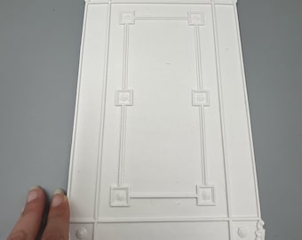 Dolls House Decorative Miniature Ornate Moulding Wall or Ceiling Panel 1:12 Scale