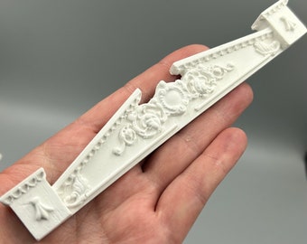 Dolls House Miniature Ornate Moulding Double Over Door Pediment 1:12 Scale - DP11g