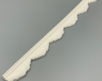 Dolls House Miniature 1/12 Swagg Coving Crown Moulding or Friese White Resin Period Architectural Feature by RepliCast Miniatures