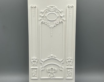 Dolls House Miniature Ornate Moulding Full 10” Grand Wall Panel 1:12 Scale