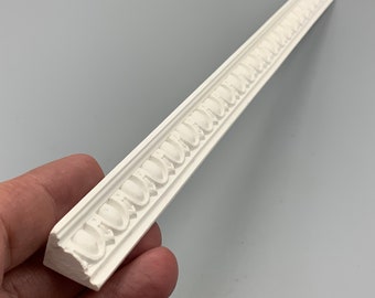 Dolls House Miniature 1/12 Ornate Egg & Dart Coving Crown Moulding White Resin Period Architectural Feature by RepliCast Miniatures