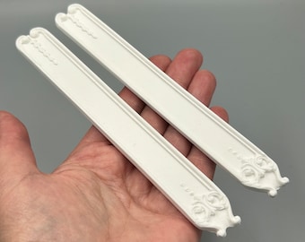 Dolls House Miniature Ornate Moulding Slim Grand Panel (Pack of Two) 1:12 Scale