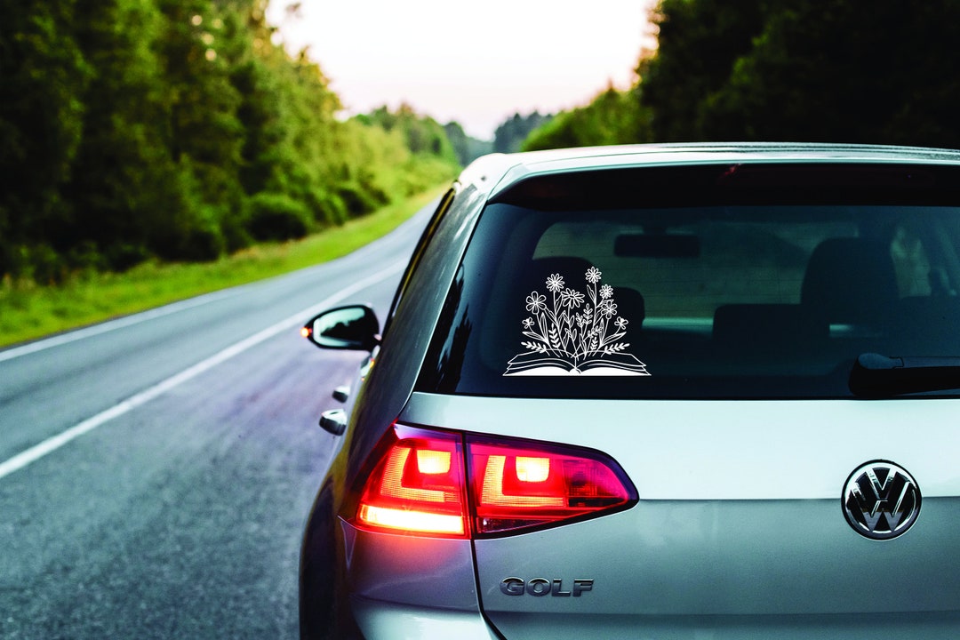 Book Lovers Permanent Vinyl Window Decal Book Lover Car Accessories