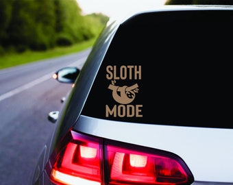 Sloth Life Permanent Vinyl Decal | Cute Sloth | Car Accessories