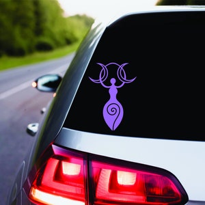 Spiral Goddess Pagan Decal Divine Feminine Crescent Moon  Celestial Goddess Witch Witchy Vibes Witchy Gift For Friend