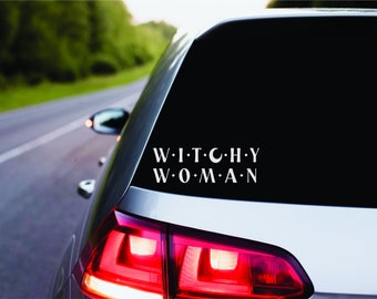 Witchy Woman Decal Witch Pagan Women Moon Lover  Crescent Moon Witchy Gift For Friend