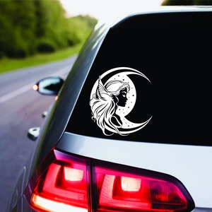 Moon Fairy Decal Summer Vibes Faerie  Fae Festival Summer Magick  Cute Gift For Friend